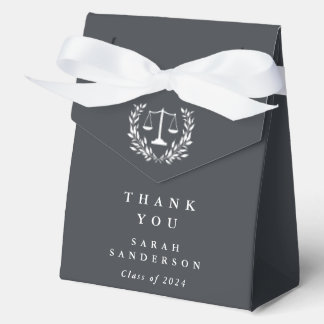 Caja Para Regalos Gray Law Scales+Laurel Wreath Graduation