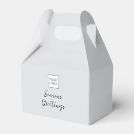Caja Para Regalos Gray Logo Text Promotional Business Packaging