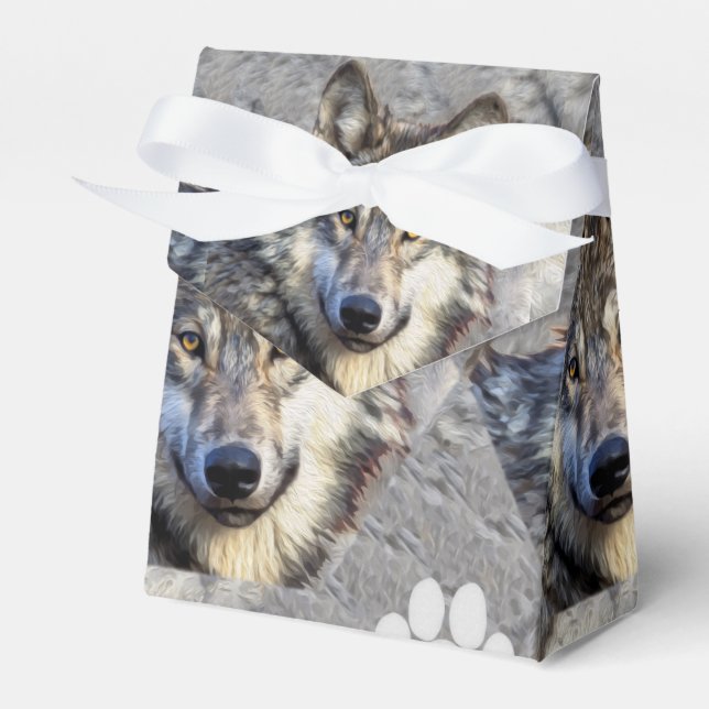 Caja Para Regalos Gray Wolf Dignity (Front Side)
