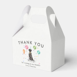 Caja Para Regalos Great Dane Pawty Puppy Dog Cumpleaños Gracias