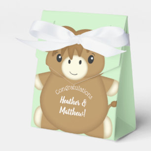 Caja Para Regalos Green de la vaca escocesa Baby Shower