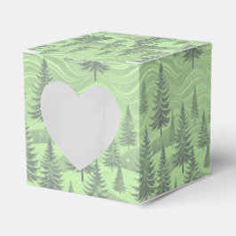 Caja Para Regalos Green Forest Christmas