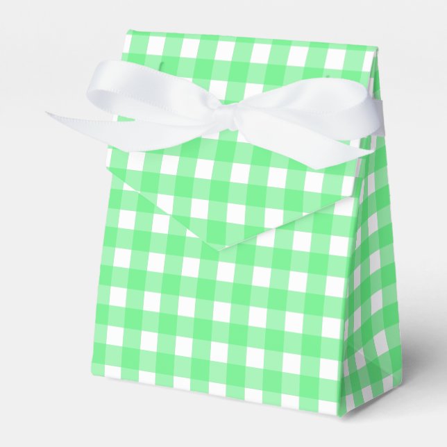 Caja Para Regalos Green gingham (Front Side)