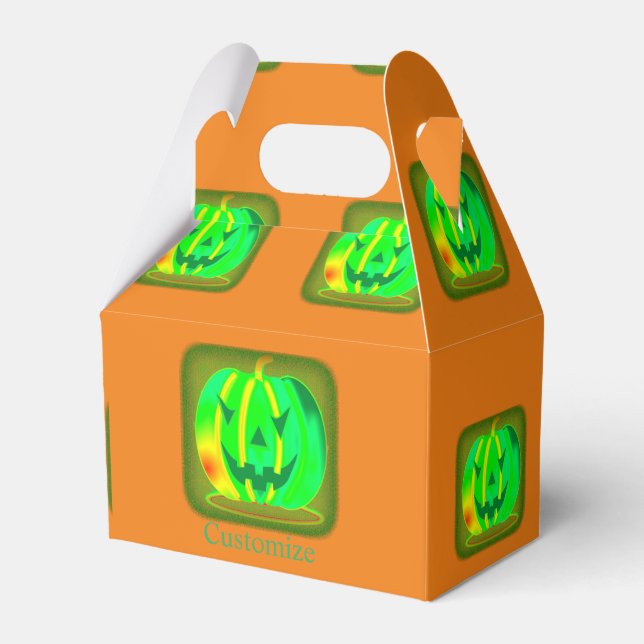 Caja Para Regalos Green Jack o'lantern Halloween Thunder_Cove (Front Side)