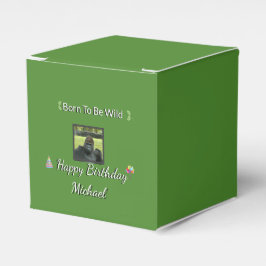 Caja Para Regalos Green Jungle Gorilla Birthday Fun