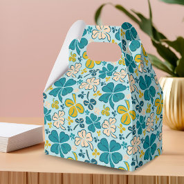 Caja Para Regalos Green Lucky Shamrock Clover St. Patrick's Day