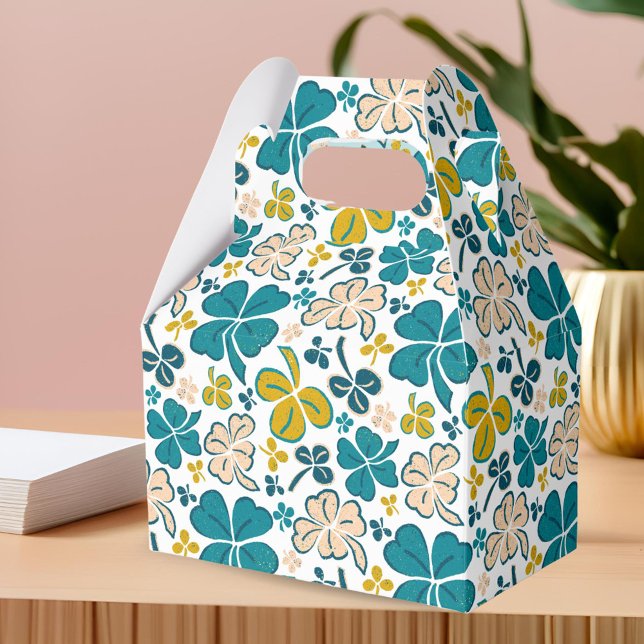Caja Para Regalos Green Lucky Shamrock Clover St. Patrick's Day (Subido por el creador)