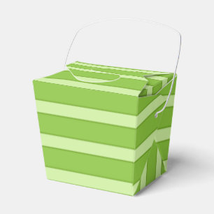 Caja Para Regalos Green Striped Take Our Favor Box