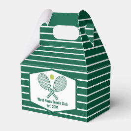 Caja Para Regalos Green Striped Tennis Custom Country Club