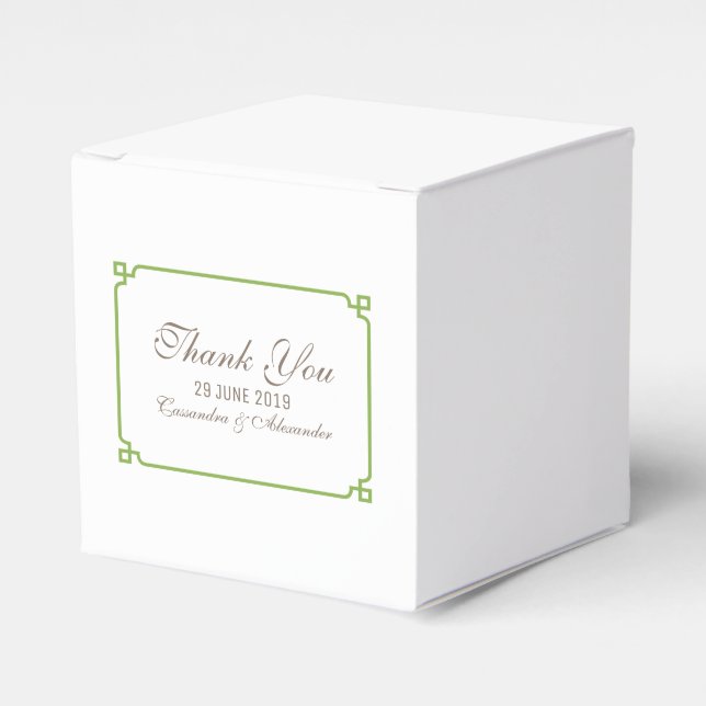 Caja Para Regalos Greenery Deco Moda Boda (Costado Anverso)