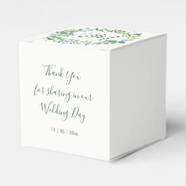 Caja Para Regalos Greenery Foliage Wreath Boda