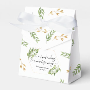 Caja Para Regalos Greenery Wedding Favor Gift Etiqueta botánica