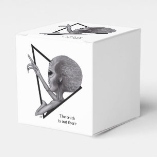 Caja Para Regalos Grey Alien, la verdad está ahí fuera