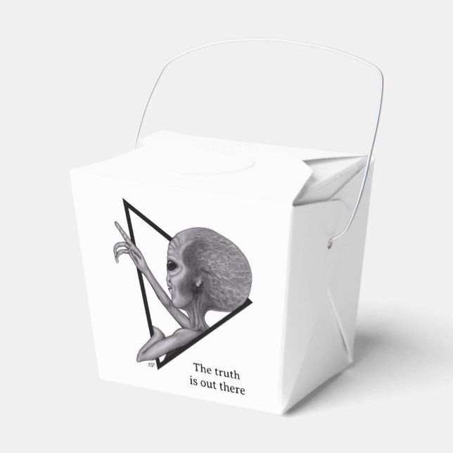 Caja Para Regalos Grey Alien, la verdad está ahí fuera (Front Side)