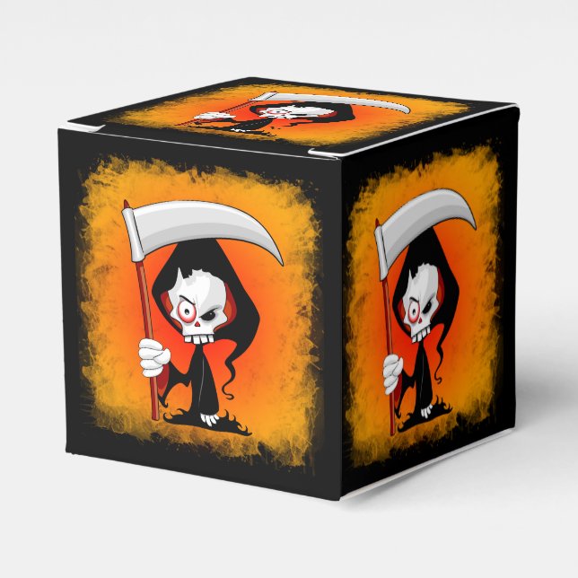 Caja Para Regalos Grim Reaper Personalizado (Costado Anverso)