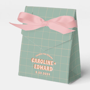 Caja Para Regalos Groovy Bold Azul Rosa Rojo Funky