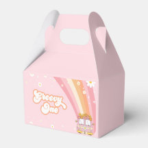 Groovy One Retro Rainbow Primer cumpleaños