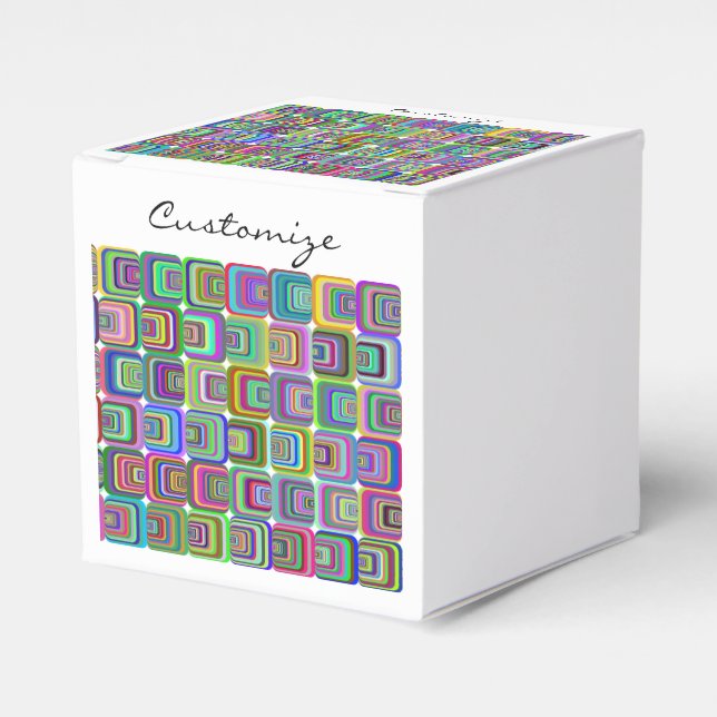 Caja Para Regalos Groovy psicodélico estilo hippie Thunder_Cove (Costado Anverso)