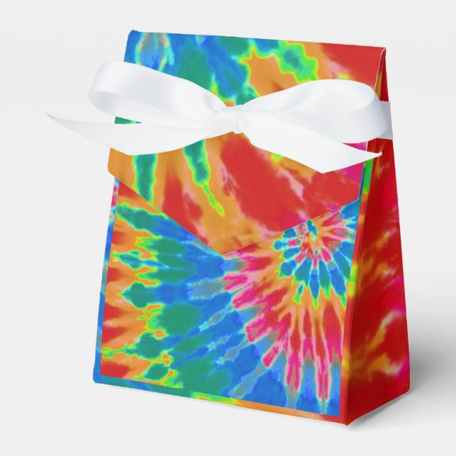Caja Para Regalos Groovy Spiry Rainbow Tie Dye (Front Side)