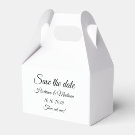 Caja Para Regalos Guardar la invitación del boda de script de person