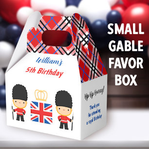 Caja Para Regalos Guardias reales de Londres Británicos Tartán Cumpl