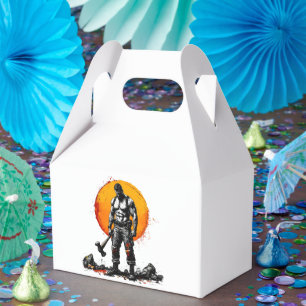 Caja Para Regalos guerrero bárbaro fantasía medieval hummerFavor Box