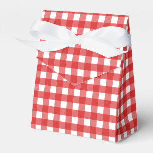 Caja Para Regalos Guinga roja y blanca