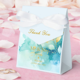 Caja Para Regalos Guión dorado de agradecimiento personalizado Sr. y