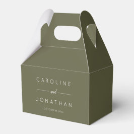 Caja Para Regalos Guion minimalista moderno Bodas personalizadas Oli