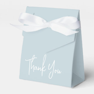 Caja Para Regalos Guión simple azul claro Gracias
