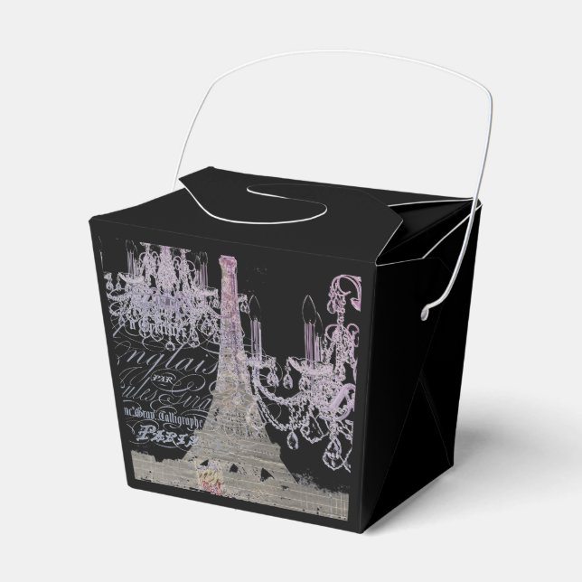 Caja Para Regalos guiones de pizarra candelabro paris eiffel tower (Front Side)