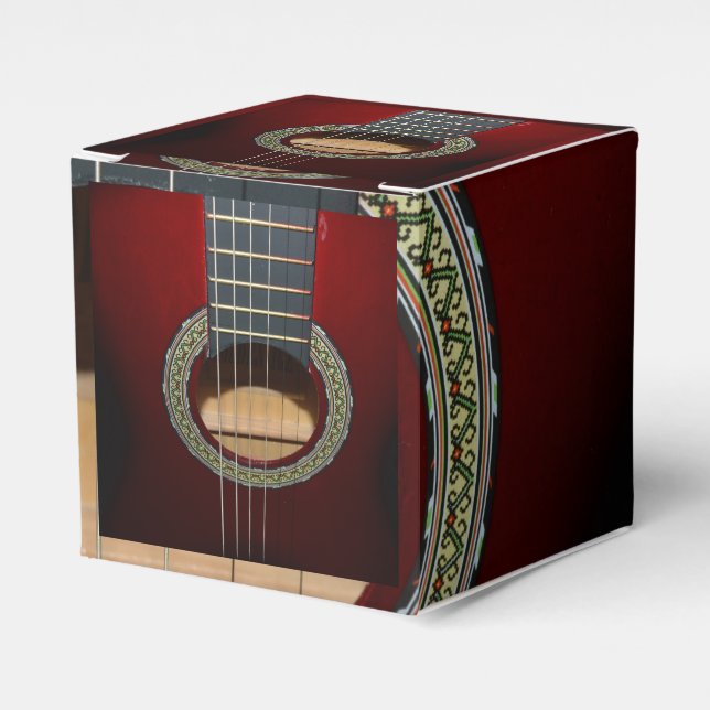 Caja Para Regalos Guitarra clásica, regalo (Costado Anverso)