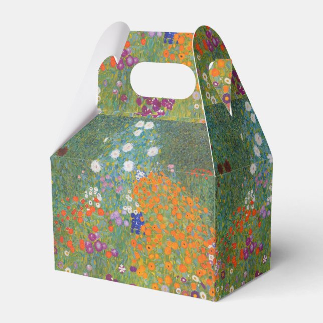 Caja Para Regalos Gustav Klimt Flor Jardín Naturaleza (Front Side)