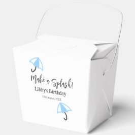 Caja Para Regalos Hacer de la piscina de verano un chisporroteo azul