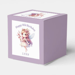 Caja Para Regalos Hada Floral Caprichosa Personalizada
