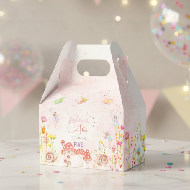 Caja Para Regalos Hadas de huerto acuarela cumpleaños (Subido por el creador)