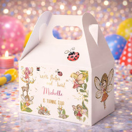 Caja Para Regalos Hagamos flauta y torrencial, cumpleaños de hadas