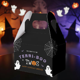 Caja Para Regalos Halloween 2º cumpleaños Terri-Boo Twos Ghost Gótic