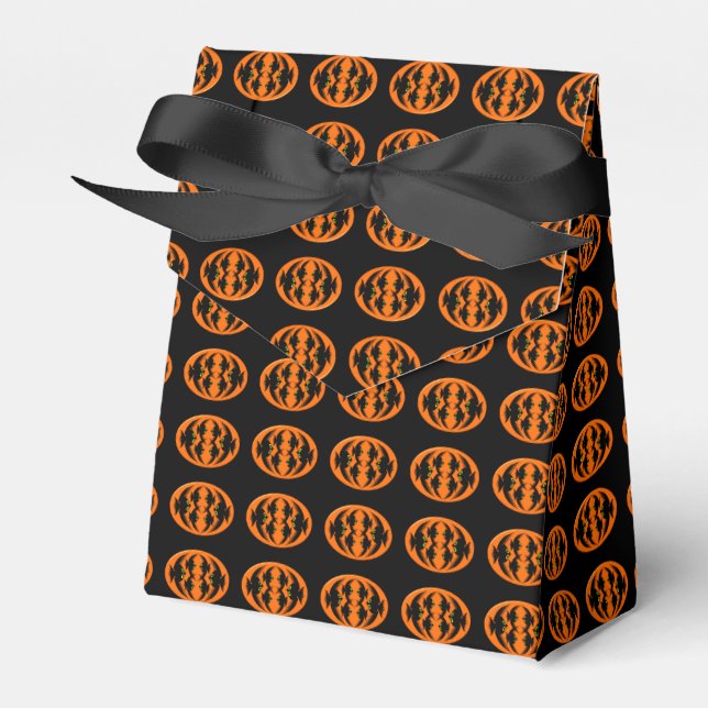 Caja Para Regalos Halloween Crows Favor Box (Front Side)
