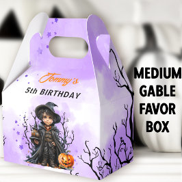 Caja Para Regalos Halloween Cumpleaños Curte Little Wizard Medium Ga
