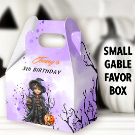 Caja Para Regalos Halloween Cumpleaños Pequeña Mago Pequeña Habilida