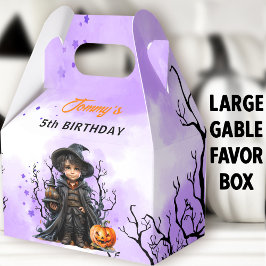 Caja Para Regalos Halloween Cumpleaños Pequeño Asistente Grande Gabl