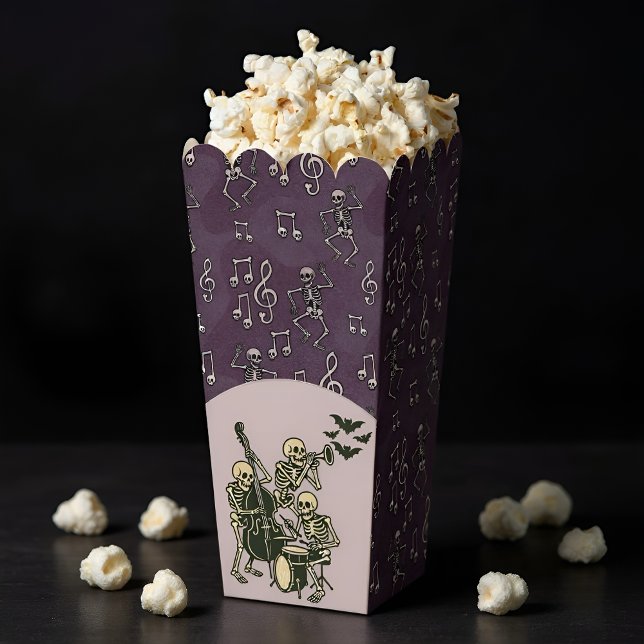 Caja Para Regalos Halloween Dancing Skeleton Music Notes (Subido por el creador)