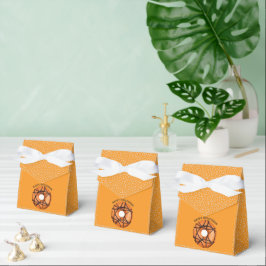 Caja Para Regalos Halloween de moda Naranja de moda Donut web