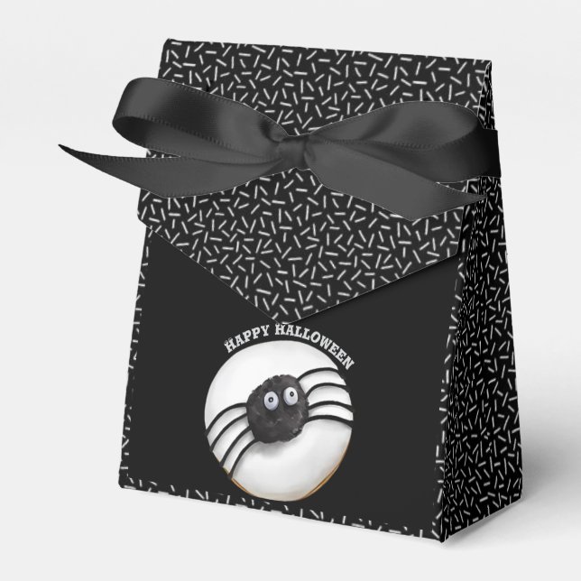 Caja Para Regalos Halloween de moda Spookone Black Spiut Donut (Front Side)