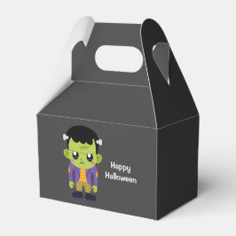 Caja Para Regalos Halloween de Monstruo Frankenstein Verde