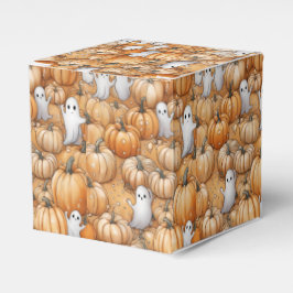 Caja Para Regalos Halloween del fantasma y las calabazas