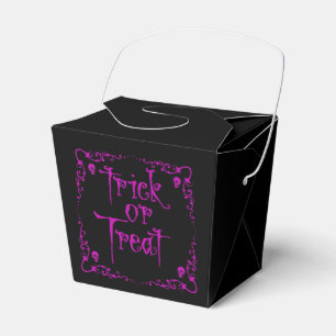 Caja Para Regalos Halloween envenenamiento truco o tratamiento morad