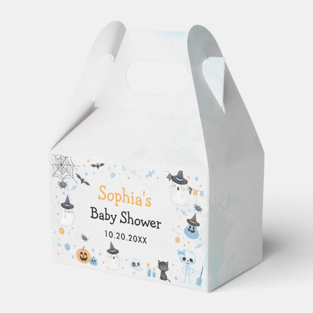 Caja Para Regalos Halloween Ghost Baby Shower Fiesta (Front Side)