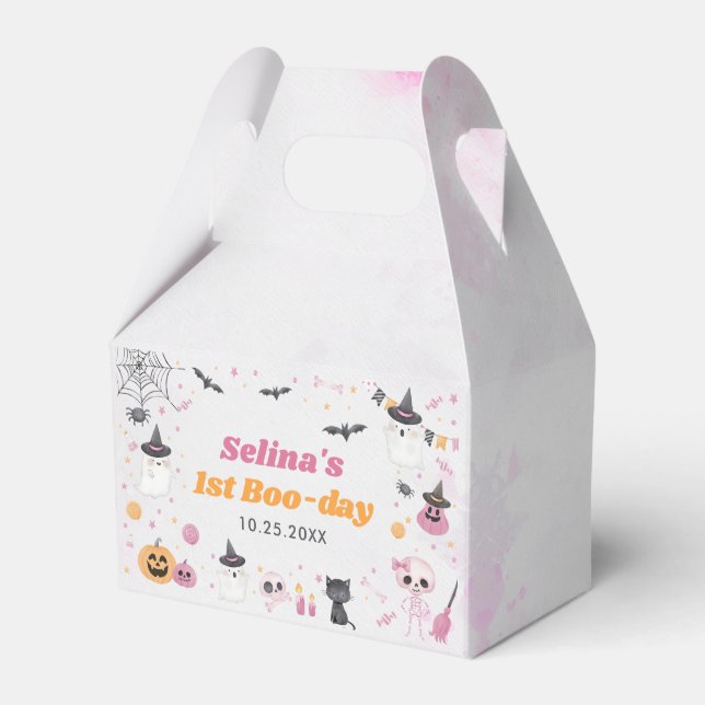 Caja Para Regalos Halloween Ghost Fiesta de cumpleaños 1 (Front Side)